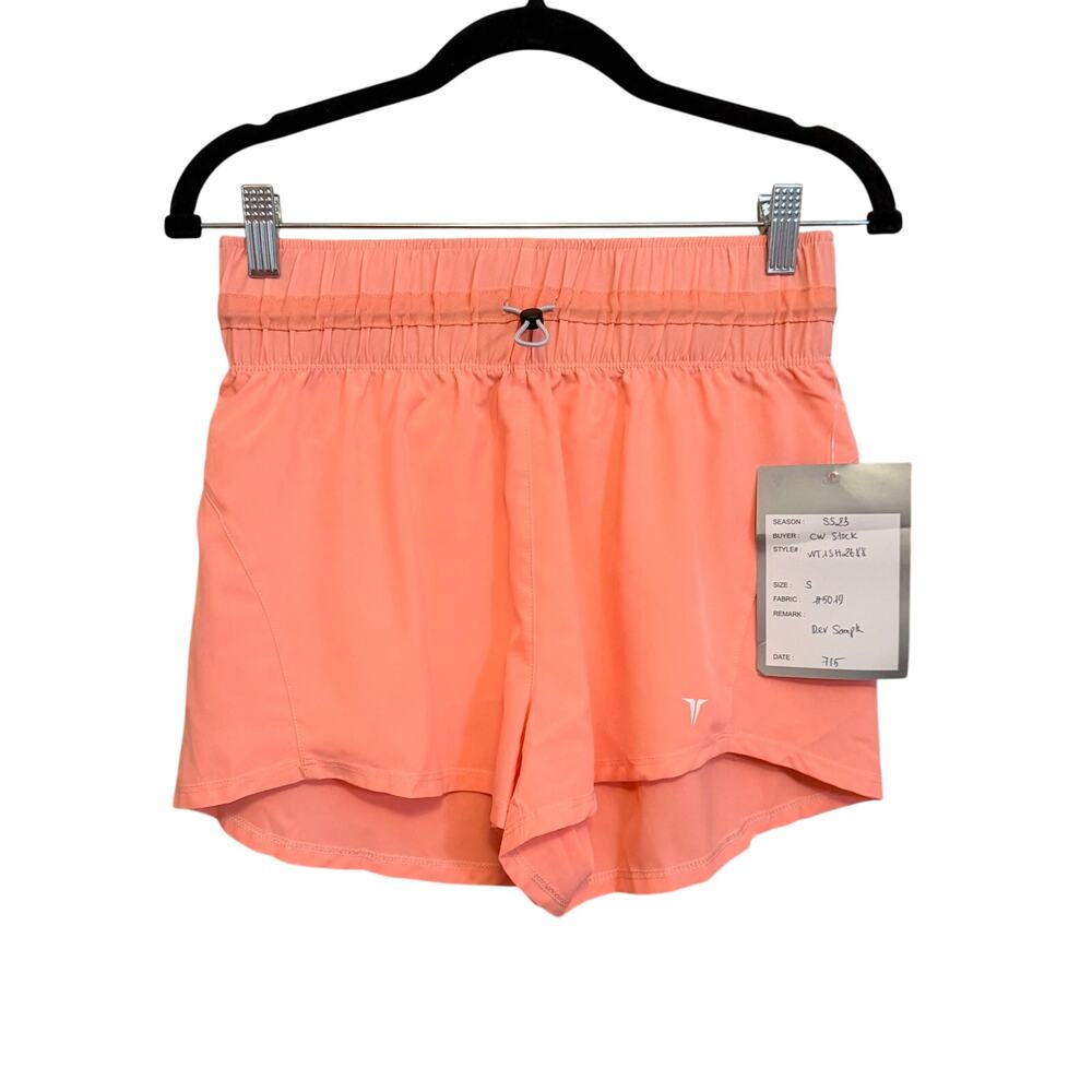 TSLA Active Running Shorts S Coral Pink Athletic Athleisure Activewear Gym NWT